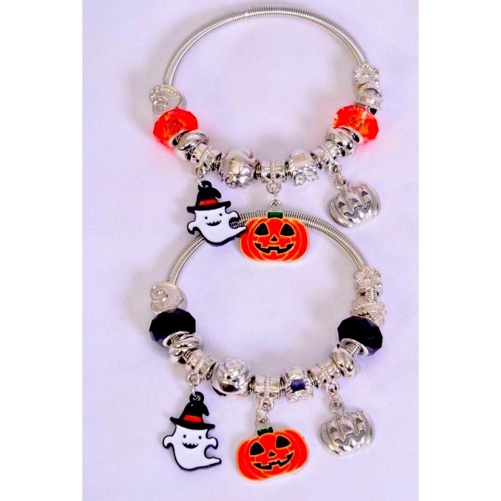 Halloween Charm Bracelet Black NWT